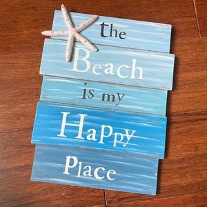 “The Beach is my Happy Place” sign